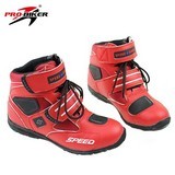Touring Boots Men Microfiber Leather Racing Motocross Off-Road Motorbike Ankle Shoes